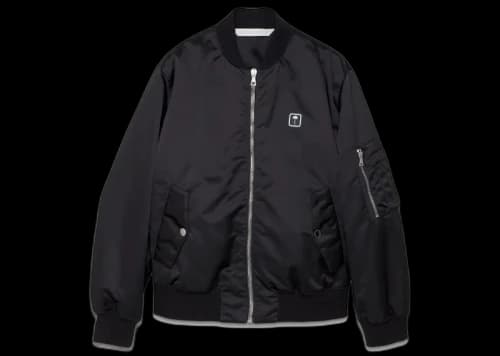 Palm Angels Palm Tree Bomber Jacket Black