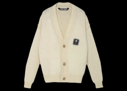 Palm Angels Palm Tree Cardigan Off White