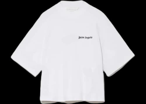 Palm Angels Womens Logo Track T-shirt White