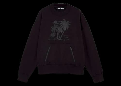 Palm Angels x Team Wang Palm Trees Sweatshirt Black