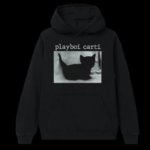 Playboi Carti Black Cat Hoodie Black