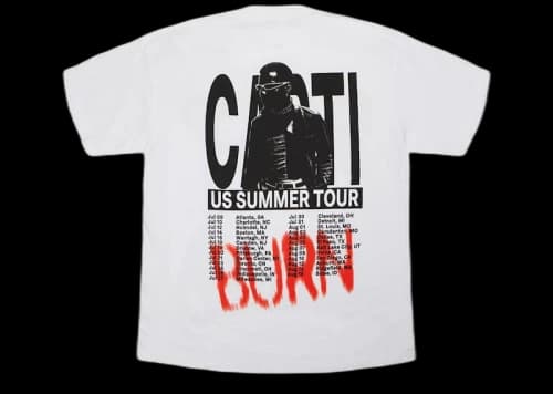 Playboi Carti Burn Tee White