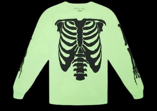 Playboi Carti Die Lit Tour Ribcage Longsleeve Green