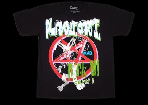 Playboi Carti Fuck Off Tee Black