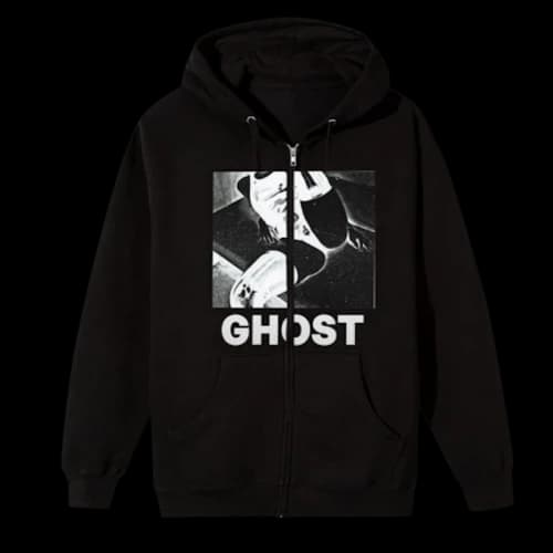 Playboi Carti Ghost Zip Up Black