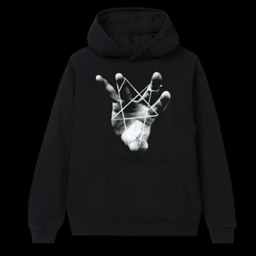 Playboi Carti Hand Hoodie Black