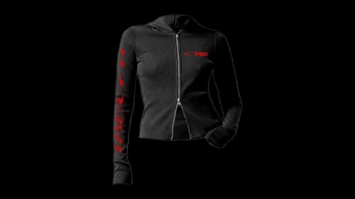Playboi Carti Iam Double Zip II Top Black