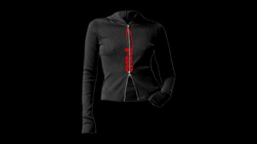 Playboi Carti Iam Double Zip III Top Black