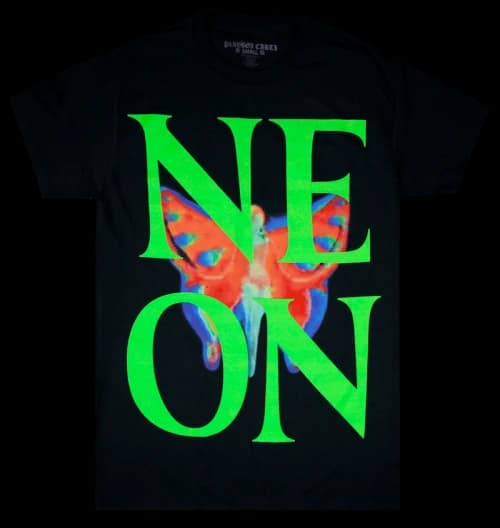 Playboi Carti Neon Tour Butterfly T-Shirt Black