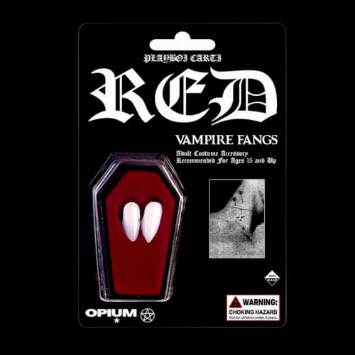 Playboi Carti Whole Lotta Red Vampire Fangs Black