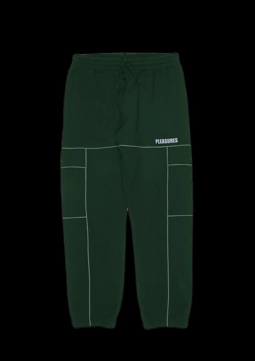 Pleasures Oracle Cargo Sweatpants Green