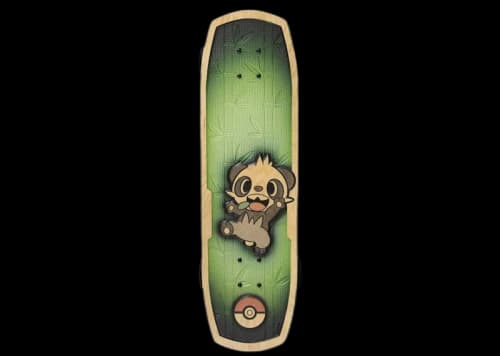 Pokemon Center x Bear Walker: Pancham Skateboard Green
