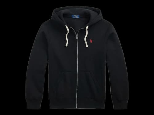 Polo Ralph Lauren Fleece Full-Zip Hoodie (SS26) Black