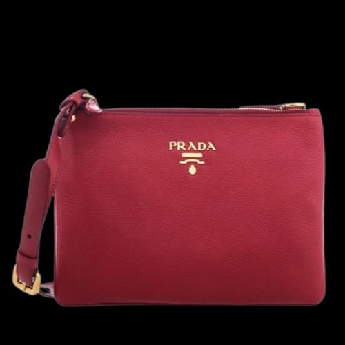 Prada Crossbody Vitello Red