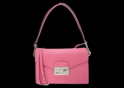 Prada Pattina Saffiano Leather Mini Bag Pink