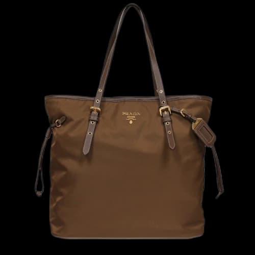 Prada Shopping Tote Tessuto Brown