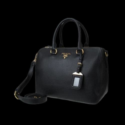 Prada Vitello Phenix Boston Black