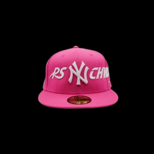 Psychworld New Era NY 59Fifty Fitted Hat Pink