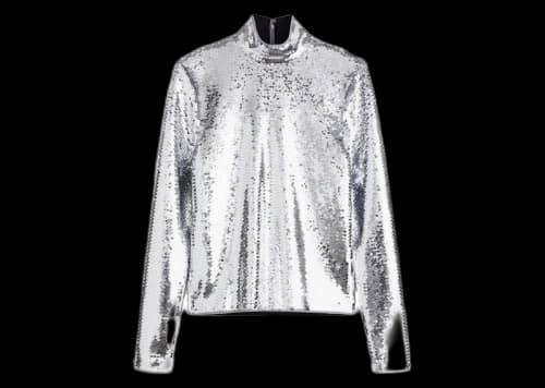 Rabanne H&M Sequined Shirt (Mens) Silver