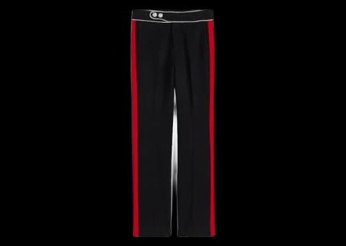 Rabanne H&M Wool Pants with Side Stripes (Mens) Navy