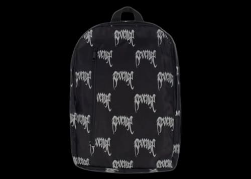 Revenge Allover Logo Backpack Black