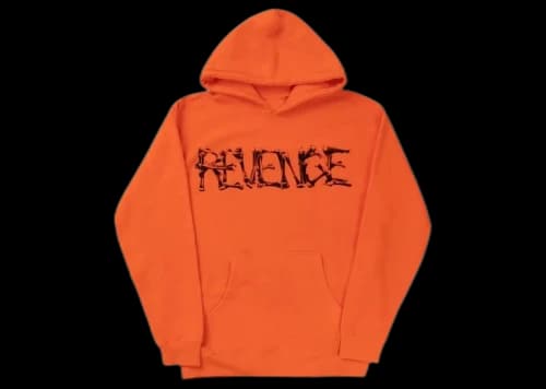 Revenge Durk Bones Hoodie Orange