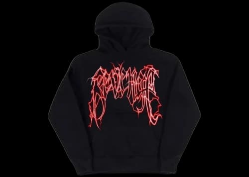 Revenge Lightning Logo Hoodie Black
