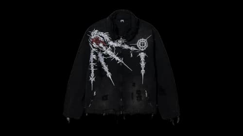 Revenge Sigil Work Jacket Thrashed Black
