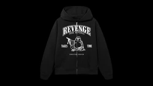 Revenge Tru Revenge Zip Sweatshirt Black/White