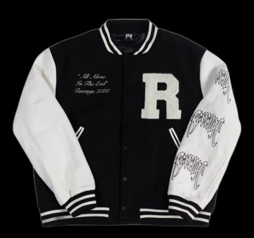 Revenge Varsity Jacket Black