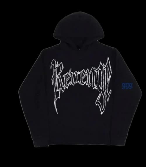 Revenge x 999 Collage Hoodie Black