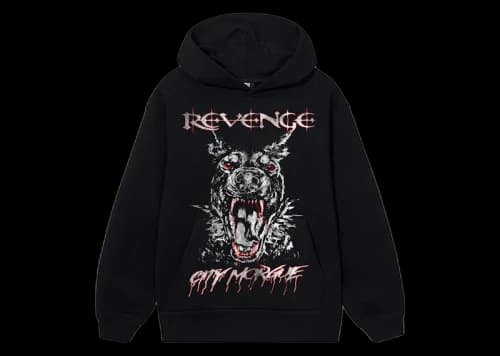 Revenge x City Morgue Hound Hoodie Black