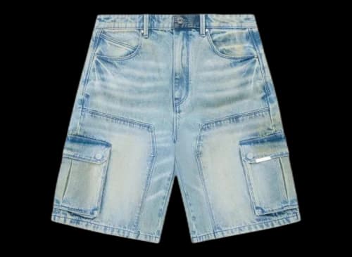 RtA Joseph Frayed Short Indigo Dusk Blue