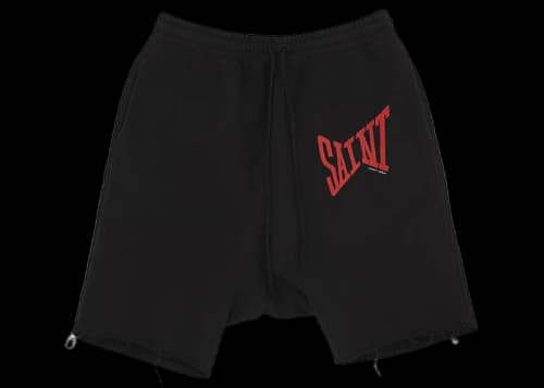 Saint Michael Logo Sweatshort Black