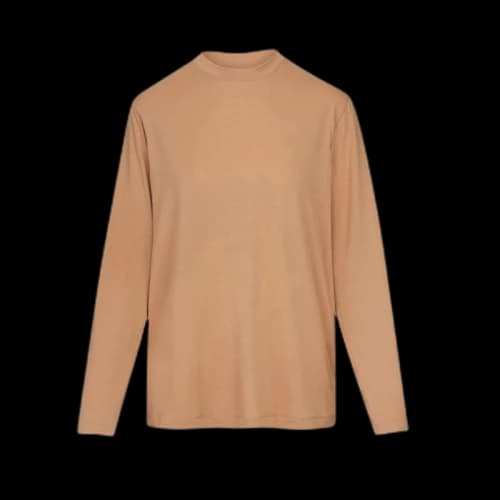 SKIMS Boyfriend Long Sleeve T-Shirt Ochre