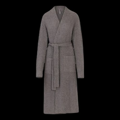 SKIMS Cozy Knit Robe Smoke