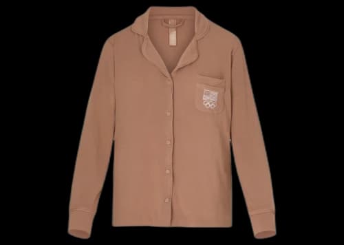 SKIMS Olympic Capsule Jersey Sleep Set Sienna