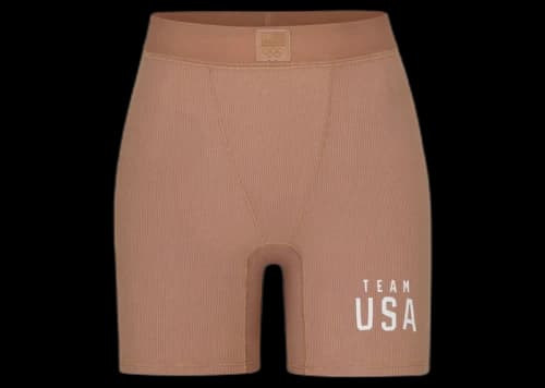 SKIMS Olympic Capsule Rib Boxer Sienna