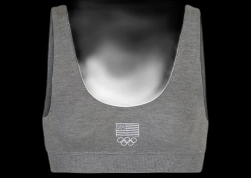 SKIMS Olympic Capsule Sleep Bra Heather Grey