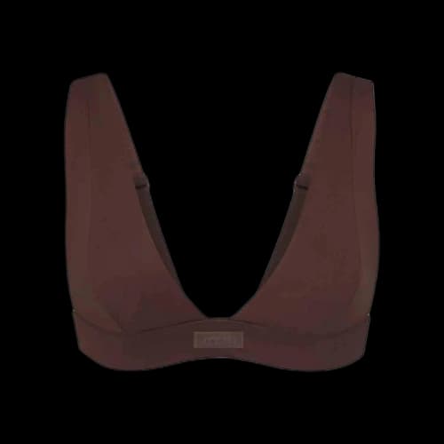 SKIMS Swim Plunge Bikini Top Cocoa