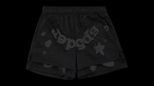 Sp5der Beluga Double Layer Short Black
