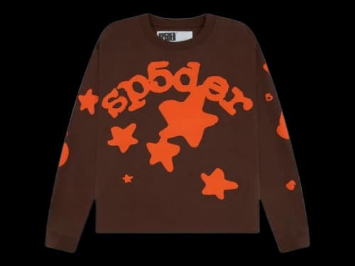 Sp5der Beluga L/S HW Tee Brown