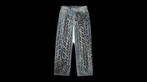 Sp5der Burnout Denim Jeans Indigo