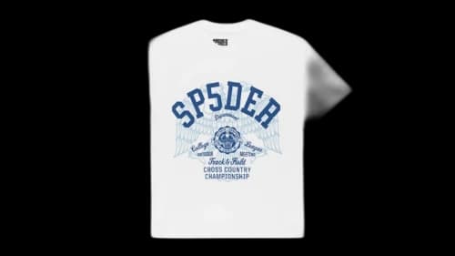 Sp5der Cross Country Slub Tee White