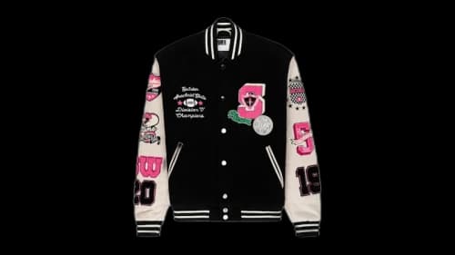Sp5der Division 5 Varsity Jacket Black