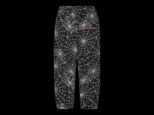 Sp5der Embroidered AOP Sweatpant Black