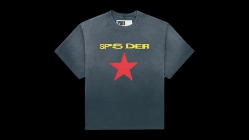 Sp5der Five Point Tee Black