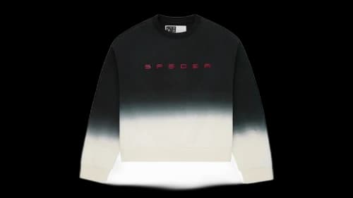 Sp5der Gradient Crewneck Black