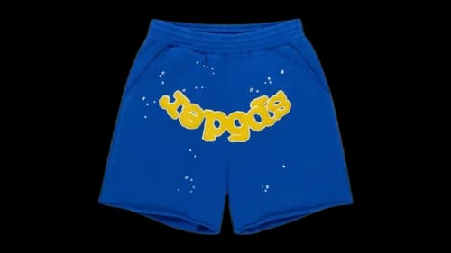 Sp5der OG Logo Sweatshort Blue