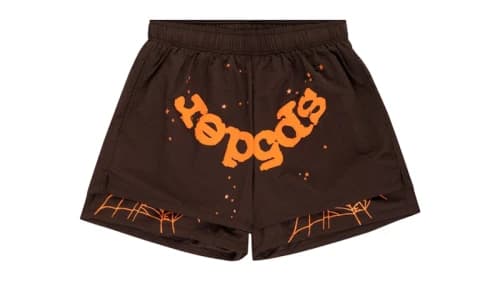 Sp5der OG Web Double Layer Short Brown/Orange